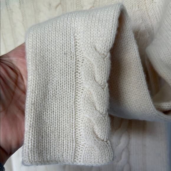 J. McLaughlin Wool Cashmere Cable Knit Sweater, S - Picture 5 of 6